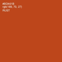 #BD461B - Rust Color Image