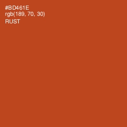 #BD461E - Rust Color Image