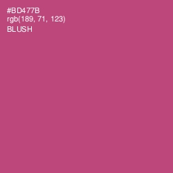 #BD477B - Blush Color Image