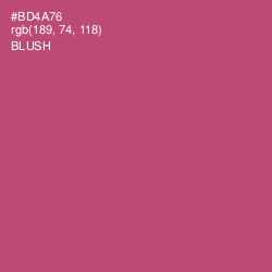 #BD4A76 - Blush Color Image