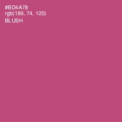 #BD4A78 - Blush Color Image