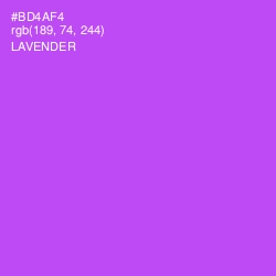 #BD4AF4 - Lavender Color Image