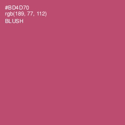 #BD4D70 - Blush Color Image