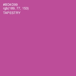 #BD4D99 - Tapestry Color Image