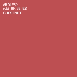 #BD4E52 - Chestnut Color Image