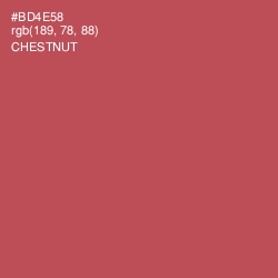 #BD4E58 - Chestnut Color Image