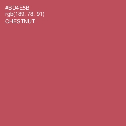 #BD4E5B - Chestnut Color Image