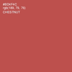 #BD4F4C - Chestnut Color Image