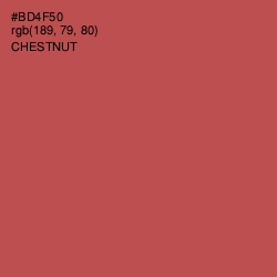 #BD4F50 - Chestnut Color Image