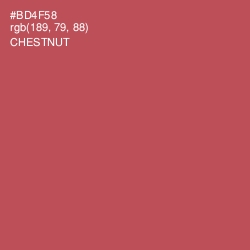 #BD4F58 - Chestnut Color Image