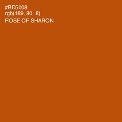 #BD5008 - Rose of Sharon Color Image