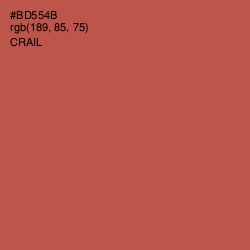 #BD554B - Crail Color Image