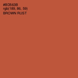 #BD563B - Brown Rust Color Image