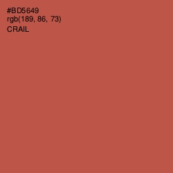 #BD5649 - Crail Color Image