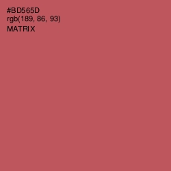 #BD565D - Matrix Color Image