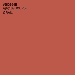 #BD594B - Crail Color Image