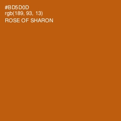 #BD5D0D - Rose of Sharon Color Image