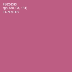 #BD5D83 - Tapestry Color Image