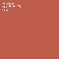 #BD5E4D - Crail Color Image