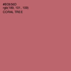 #BD656D - Coral Tree Color Image