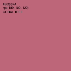 #BD667A - Coral Tree Color Image