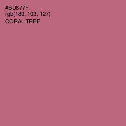 #BD677F - Coral Tree Color Image