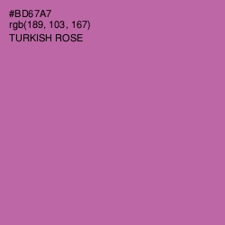 #BD67A7 - Turkish Rose Color Image