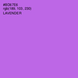 #BD67E6 - Lavender Color Image