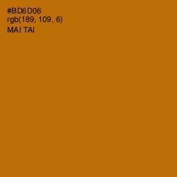 #BD6D06 - Mai Tai Color Image