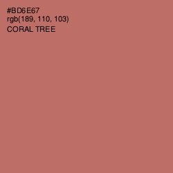 #BD6E67 - Coral Tree Color Image