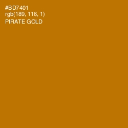 #BD7401 - Pirate Gold Color Image