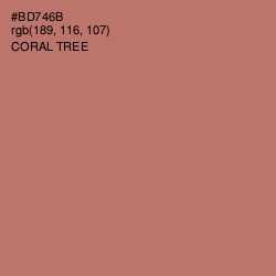 #BD746B - Coral Tree Color Image