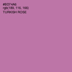 #BD74A6 - Turkish Rose Color Image