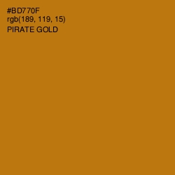 #BD770F - Pirate Gold Color Image