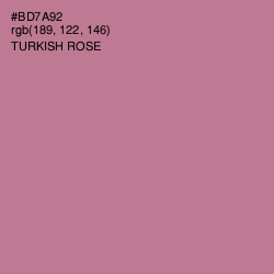 #BD7A92 - Turkish Rose Color Image