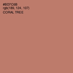 #BD7C6B - Coral Tree Color Image