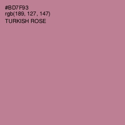 #BD7F93 - Turkish Rose Color Image