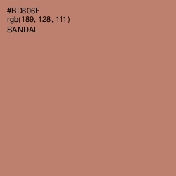 #BD806F - Sandal Color Image