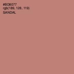 #BD8077 - Sandal Color Image