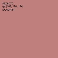 #BD807C - Sandrift Color Image