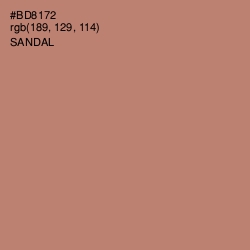 #BD8172 - Sandal Color Image