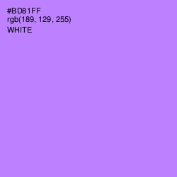 #BD81FF - Dull Lavender Color Image