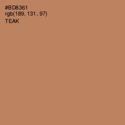 #BD8361 - Teak Color Image