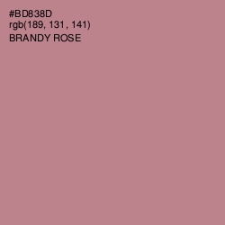 #BD838D - Brandy Rose Color Image