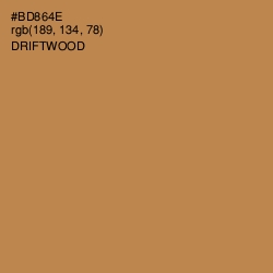 #BD864E - Driftwood Color Image