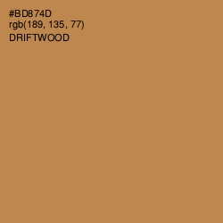 #BD874D - Driftwood Color Image