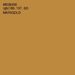 #BD893E - Marigold Color Image