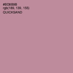 #BD8B9B - Quicksand Color Image