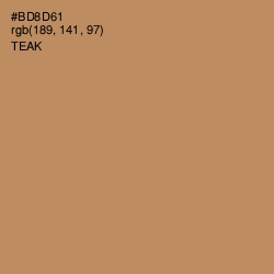 #BD8D61 - Teak Color Image