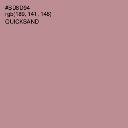 #BD8D94 - Quicksand Color Image